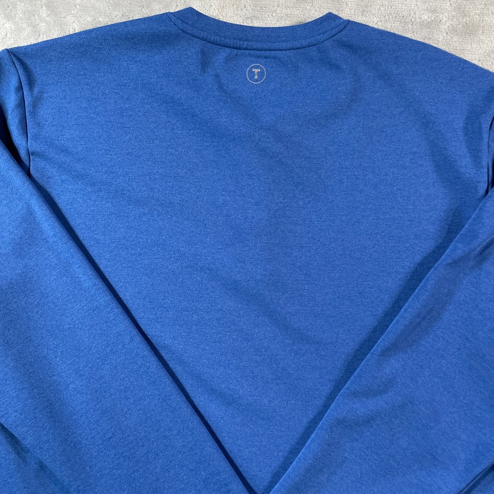 Twillory Athleisure Henley Shirt Mens XL Blue Long Sleeve Performance Athlounger - Picture 7 of 10